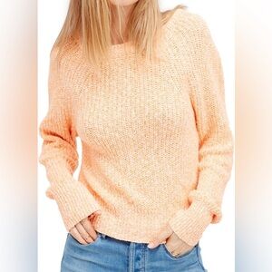 NWT Free People Electric City Pullover Sweater in Tangerine Women's XS $98